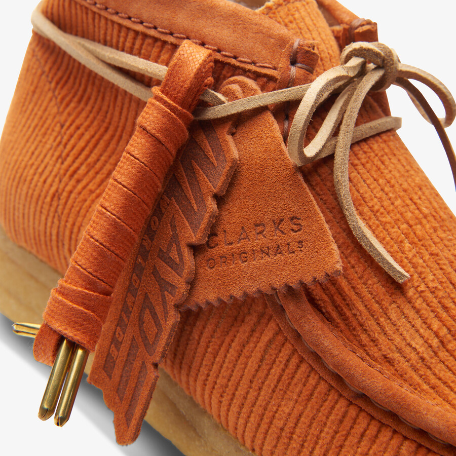 wallabee-laars - terracotta
